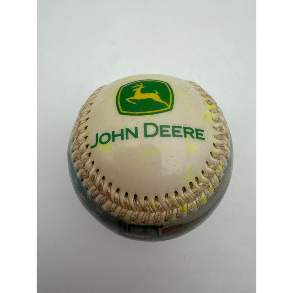 John Deere Collectible Baseball American Flag Tractor Graphic Logo Ball